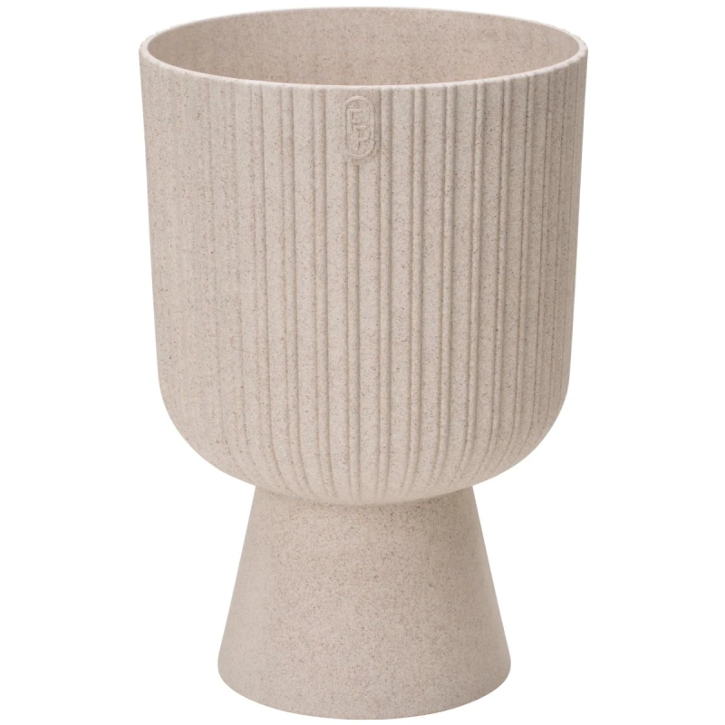 Puķu pods Keli Mika 18cm, Eco Wood balts