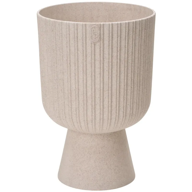 Puķu pods Keli Mika 18cm, Eco Wood balts