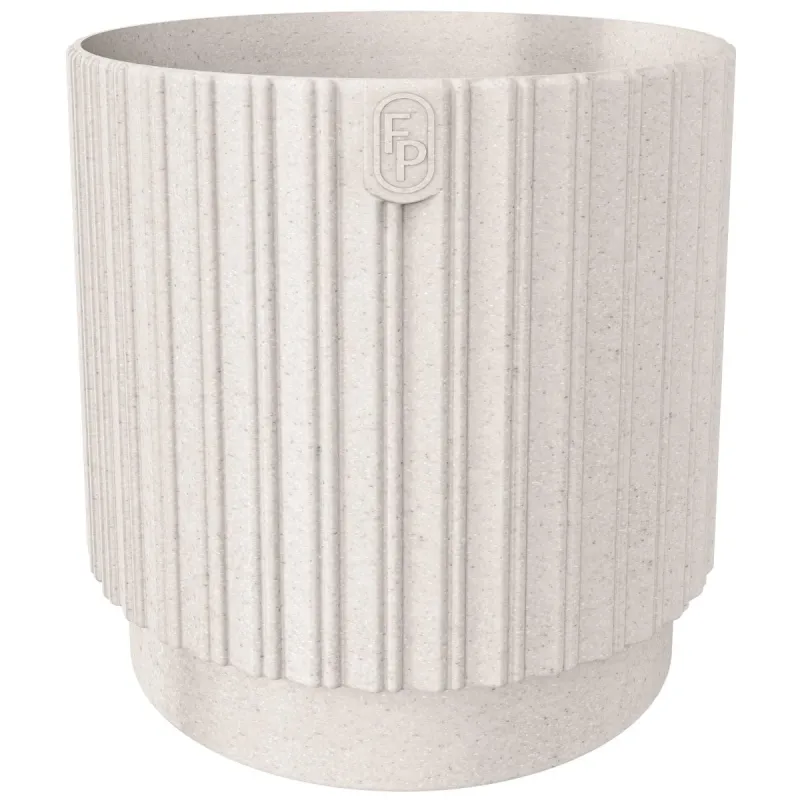 Puķu pods Mika Cyli 14cm, Eco Wood balts