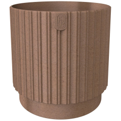 Puķu pods Mika Cyli 18cm, Eco Wood brūns