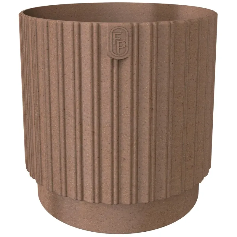 Puķu pods Form Plastic Mika Cyli Petit 5355-078, plastmasa, brūna