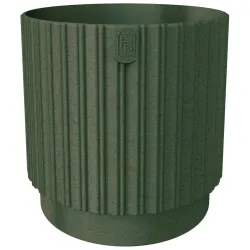Flower Pot Form Plastic Mika Cyli 26cm, Eco Wood Green
