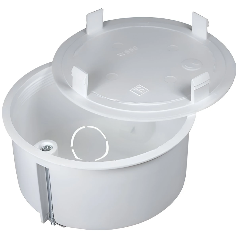 Montāžas kārba h-49mm D83mm ar vāku reģipsim