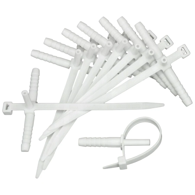 Kabeļu montāžas klipši D 10mm 25gb balts