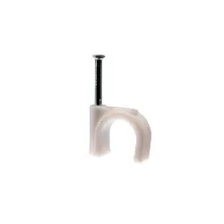 Cable Clip 12mm 25pcs White