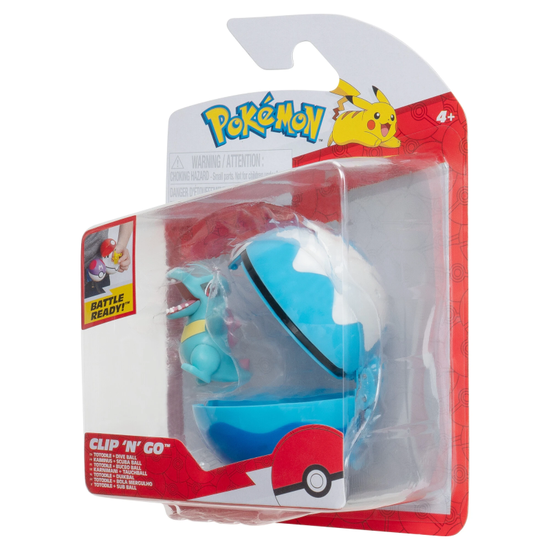 POKEMON W19 Clip ´N Go Poké bumbiņu komplekts ar figūru