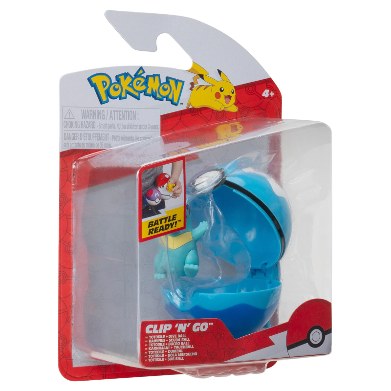 POKEMON W19 Clip ´N Go Poké bumbiņu komplekts ar figūru