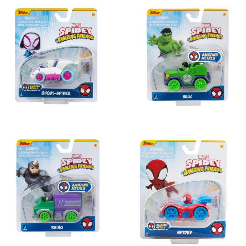 SPIDEY AND HIS AMAZING FRIENDS Die-cast automašīna, 7,5 cm