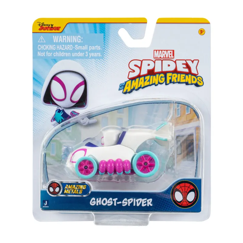 SPIDEY AND HIS AMAZING FRIENDS Metalinis automobilis, 7,5 cm