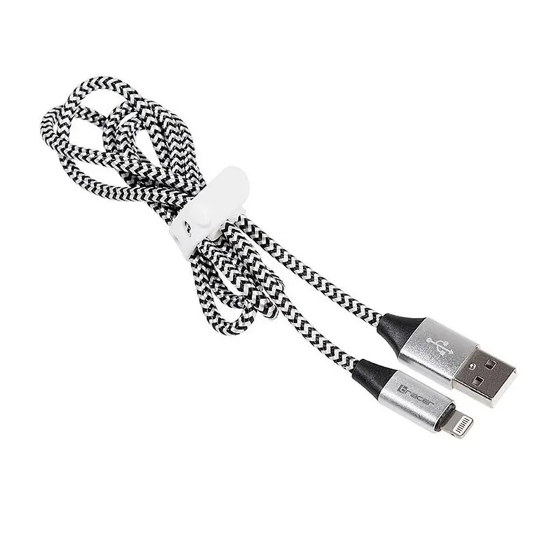 Tracer 46268 Lighting USB 2.0 Iphone AM 1m Black Silver