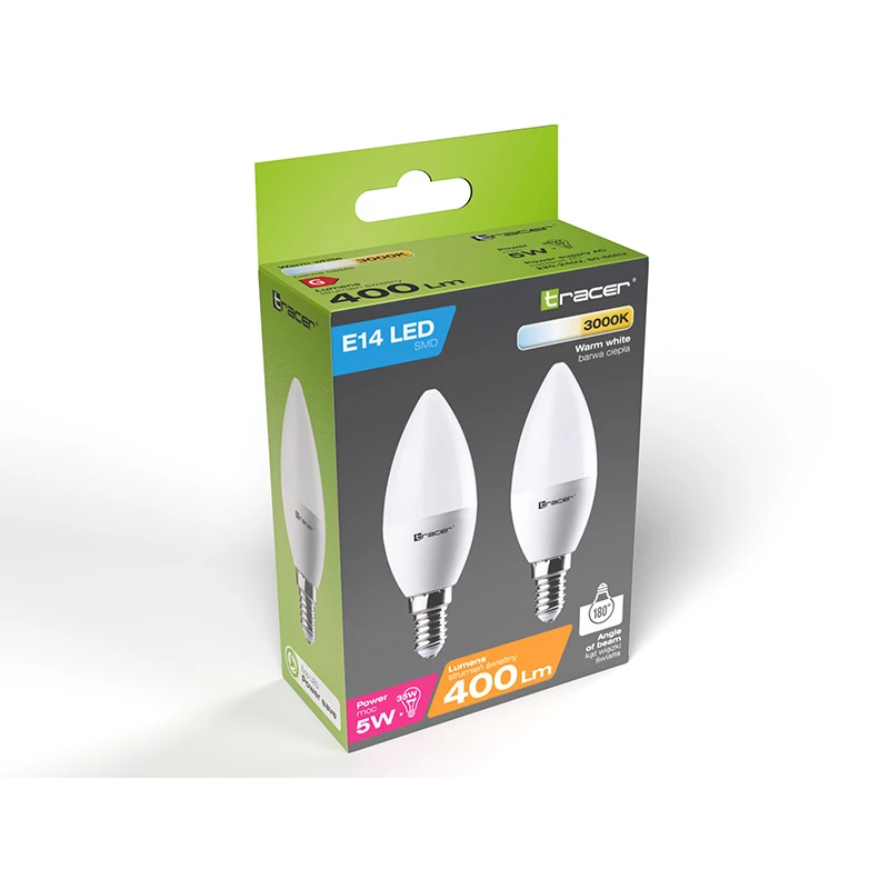 Tracer 46499 LED Bulb E14 5W 35 Warrm White