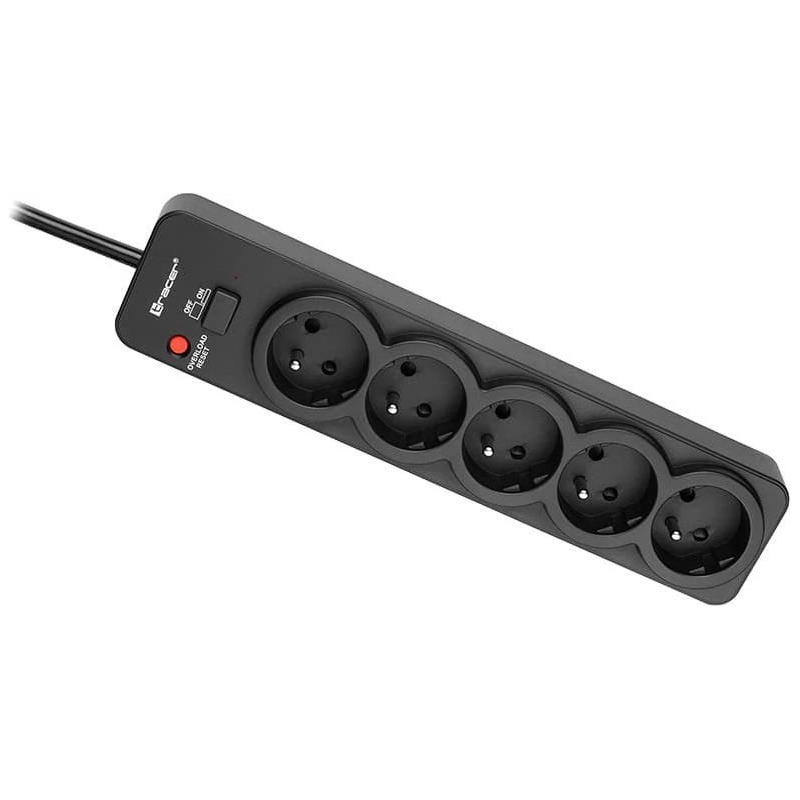Tracer 46976 PowerGuard 1.8m Black ,5 Outlets,