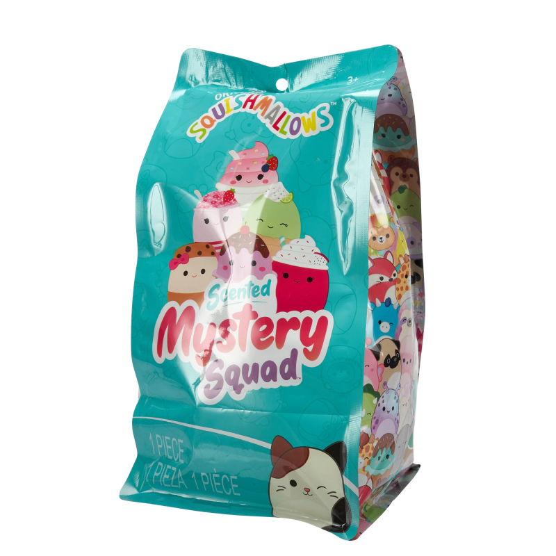 SQUISHMALLOWS Mystery Squad W21 Plīša rotaļlieta slēgtā iepakojumā, 20 cm