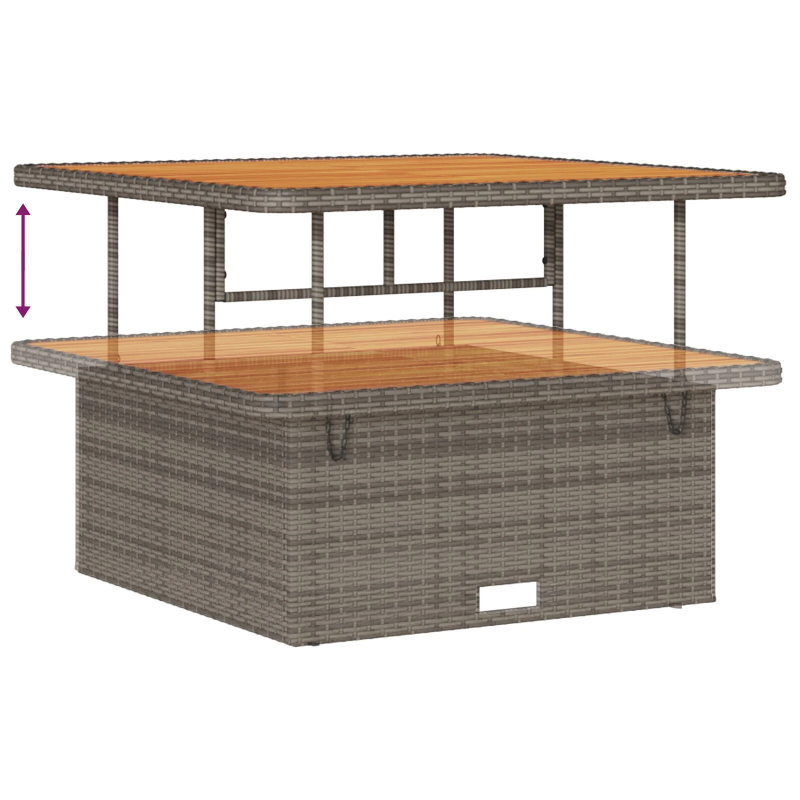 vidaXL Dārza dīvānu komplekts ar spilvenu 12 pcs Pelēka poliratāns