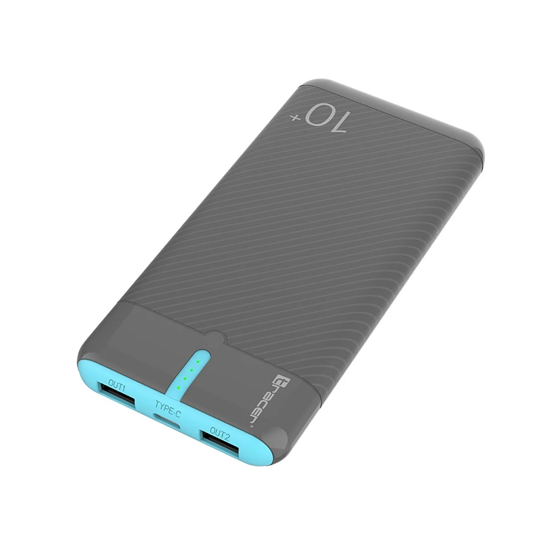 Tracer 47514 EnerGo 10000mAh Power Bank gray-blue