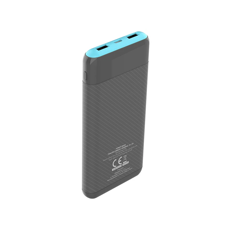 Tracer 47514 EnerGo 10000mAh Power Bank gray-blue