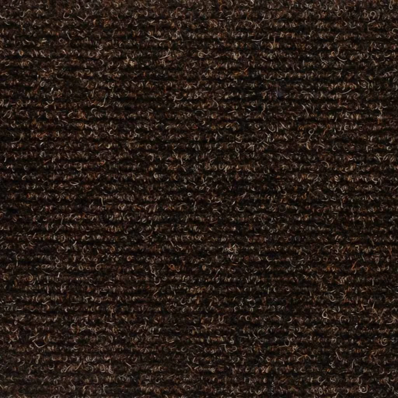 vidaXL kāpņu paklājiņi, pašlīmējoši, 20 gab., 56x17x3 cm, brūni, pusapaļi