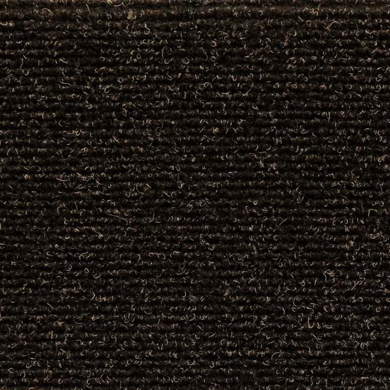 vidaXL kāpņu paklājiņi, pašlīmējoši, 30 gab., 56x17x3 cm, tumši brūni, pusapaļi