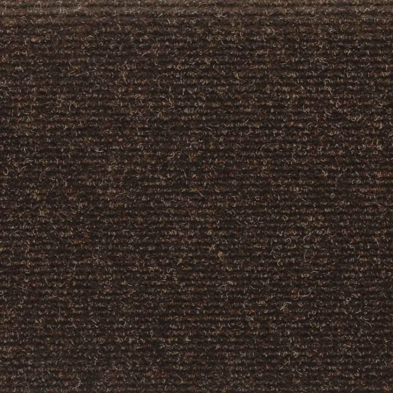 vidaXL kāpņu paklājiņi, pašlīmējoši, 30 gab., 65x21x4 cm, brūni, taisnstūrveida mala