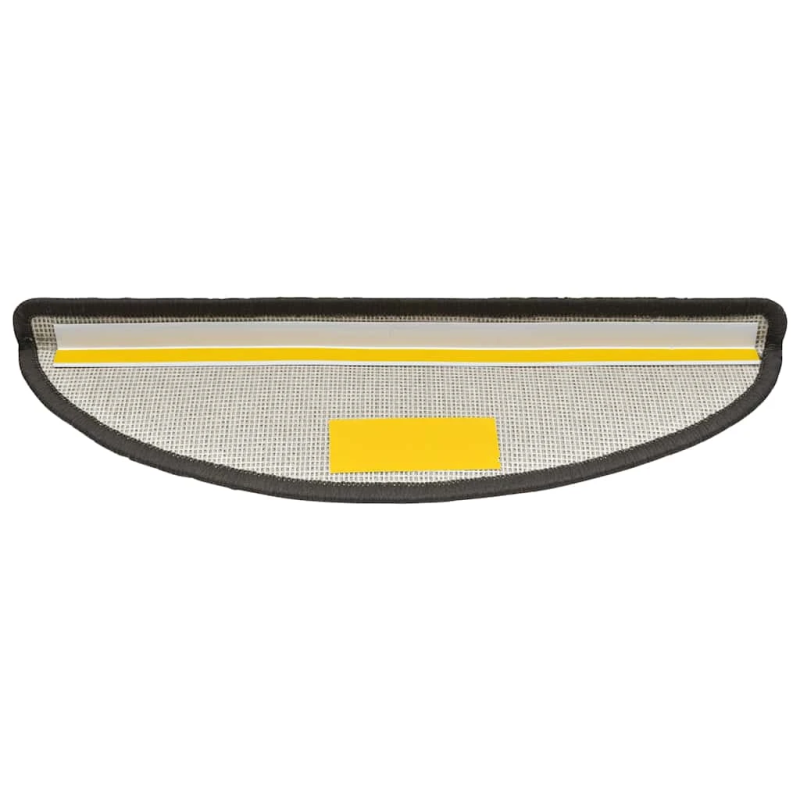 vidaXL kāpņu paklājiņi, 30 gab., 56x17x3 cm, tumši pelēki, pusapaļi