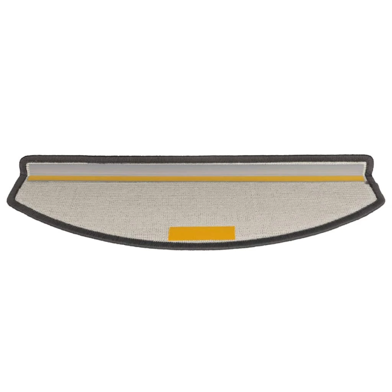 vidaXL kāpņu paklājiņi, 30 gab., 65x24x4 cm, pusapaļi, lieli, tumši pelēki