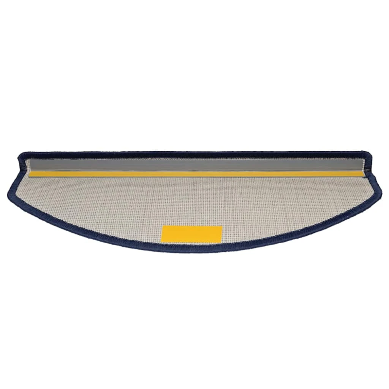 vidaXL kāpņu paklājiņi, 30 gab., 65x24x4 cm, zili, pusapaļi, lieli