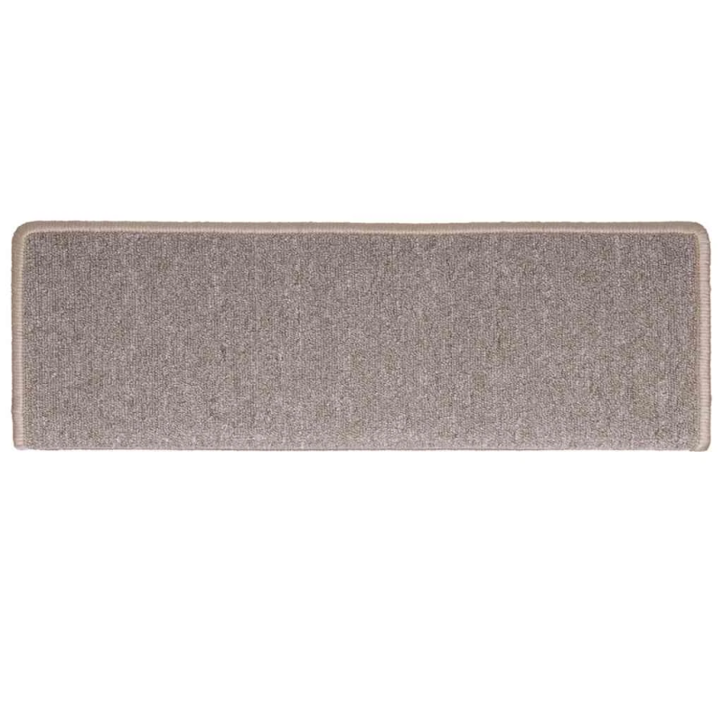 vidaXL kāpņu paklājiņi, 30 gab., 65x21x4 cm, gaiši brūni, taisnstūrveida malas