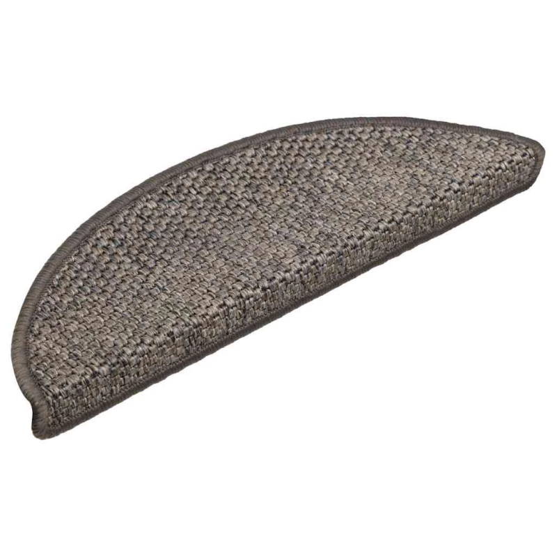 vidaXL kāpņu paklāji, 30 gab., pašlīmējoši, 56x17x3 cm, brūni bēši