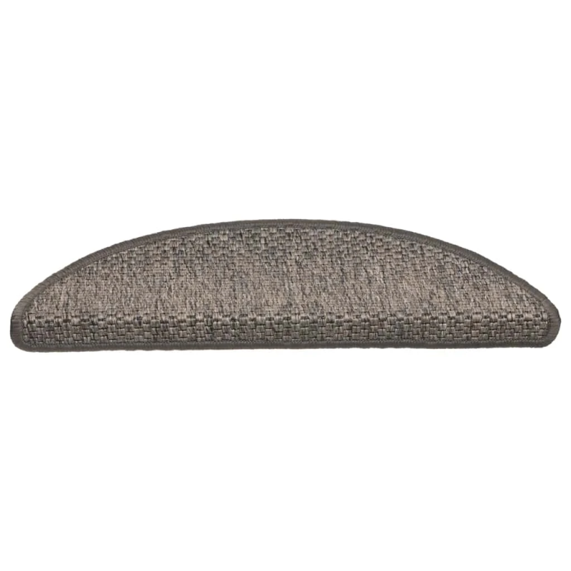 vidaXL kāpņu paklāji, 30 gab., pašlīmējoši, 56x17x3 cm, brūni bēši