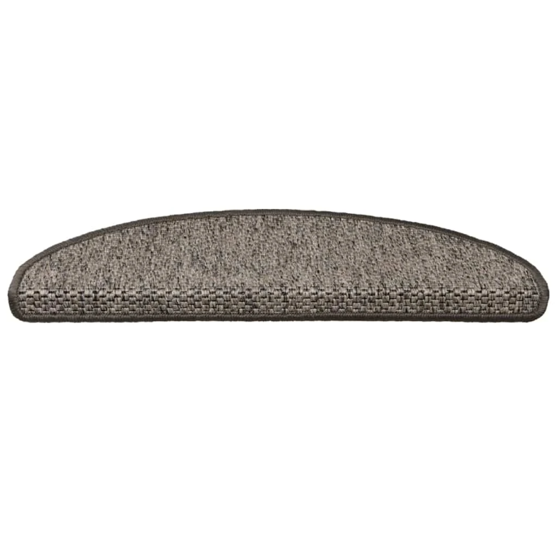 vidaXL kāpņu paklāji, 30 gab., pašlīmējoši, 65x21x4 cm, brūni bēši