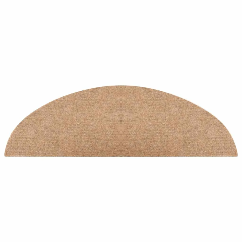 vidaXL kāpņu paklāji, 30 gab., pašlīmējoši, 56x17x3 cm, bēši