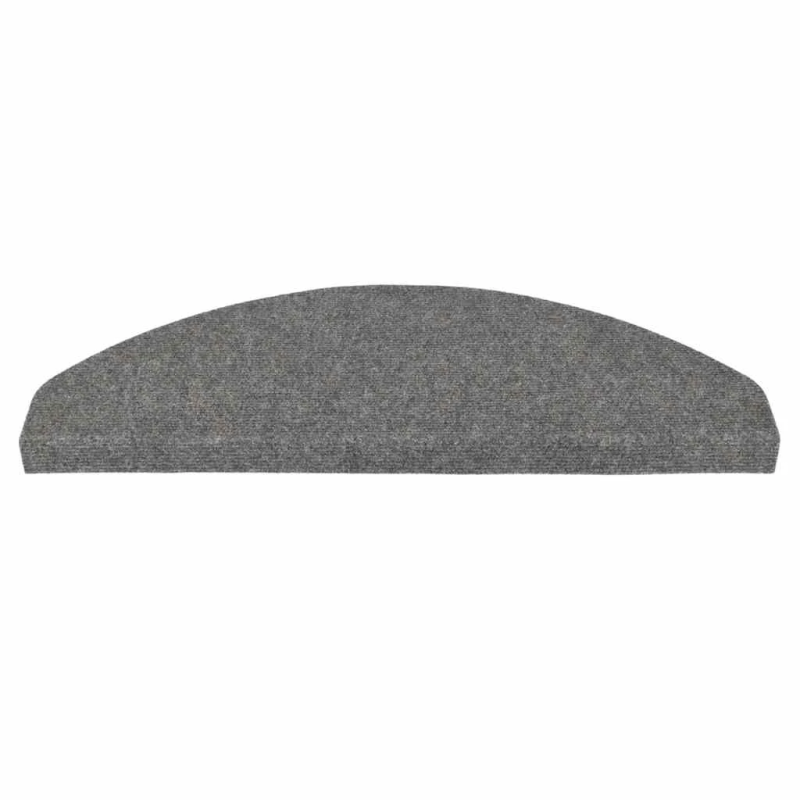 vidaXL kāpņu paklāji, 20 gab., pašlīmējoši, 65x22,5x3,5 cm, pelēki