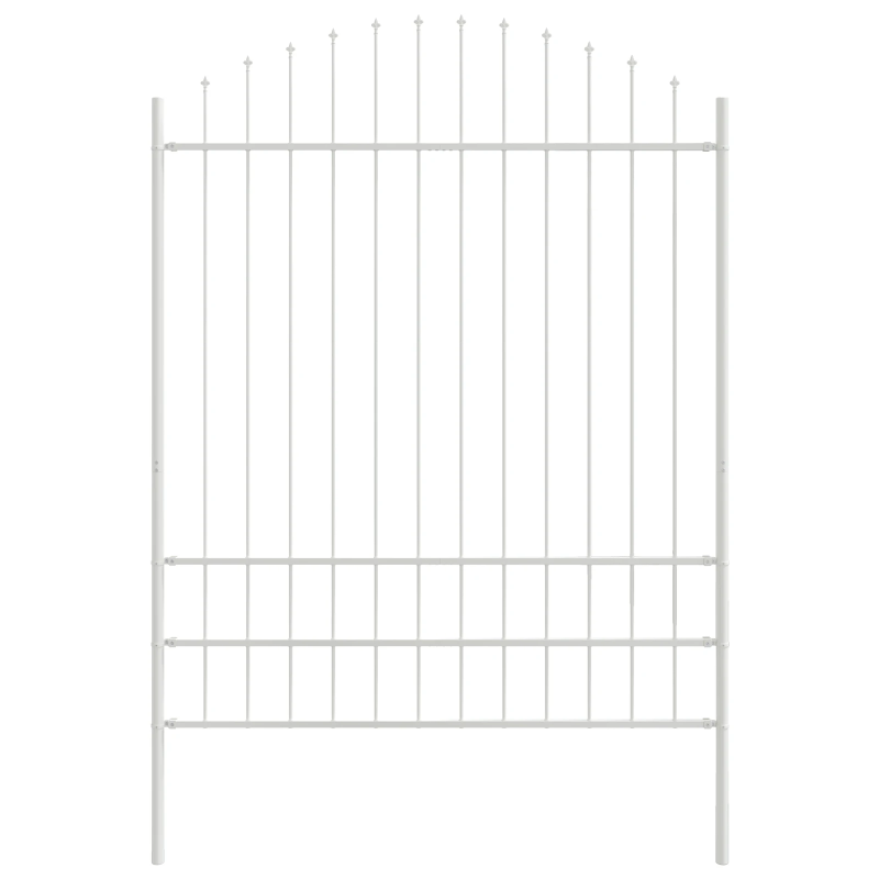 vidaXL Dārza žogs 3 pcs Balts 170 x 225 cm