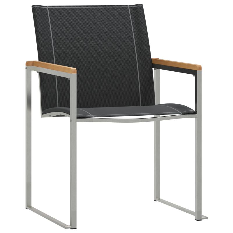 vidaXL Dārza ēdamgalds 9 pcs Brūna Cietā akācijas koks