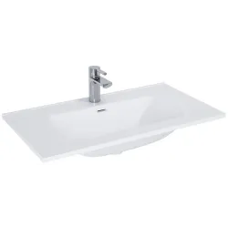 Vannitoa kraanikauss Masterjero Skappa, keraamiline, 80 cm x 46 cm x 12 cm, valge v.