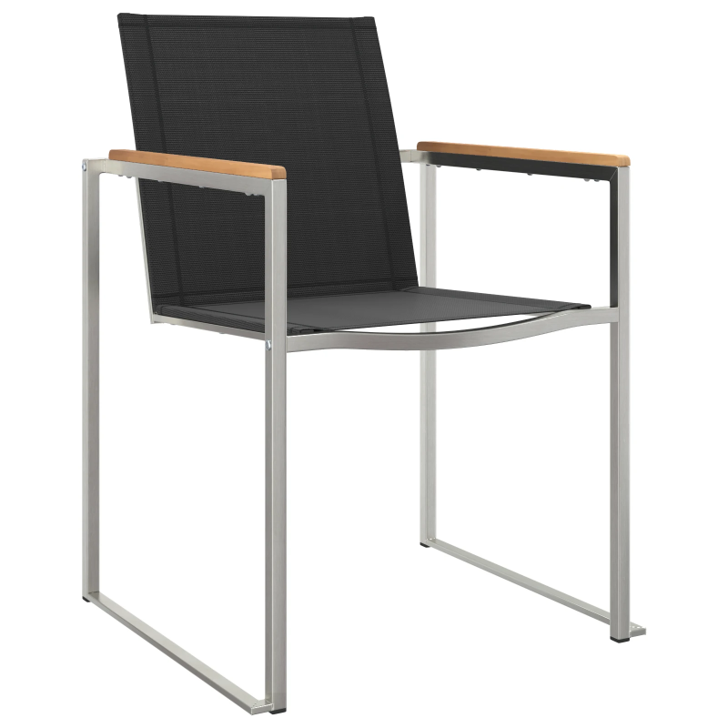 vidaXL Dārza ēdamgalds 5 pcs Brūna Ciets tekša koks