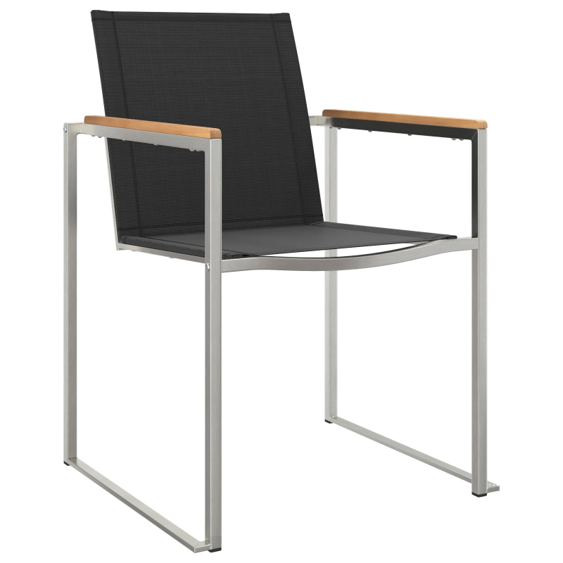 vidaXL Dārza ēdamgalds 5 pcs Brūna Ciets tekša koks