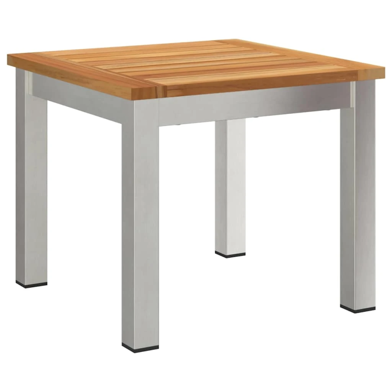 vidaXL Dārza ēdamgalds 3 pcs Brūns un melns Ciets tekša koks