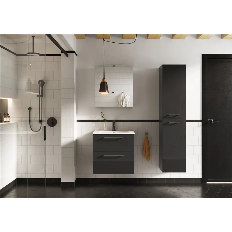 Skapis ar spoguli un LED Ekoline 60