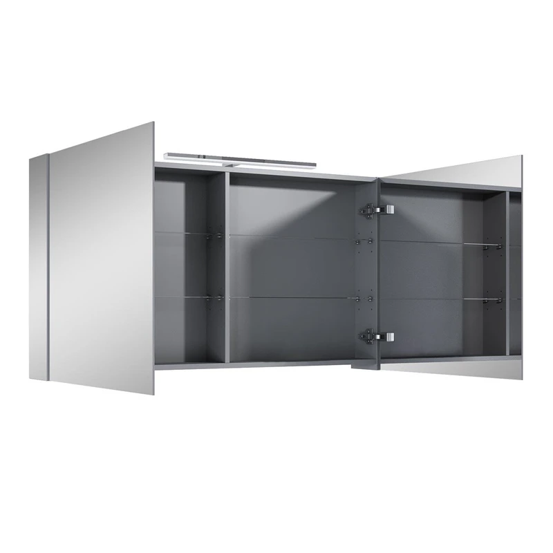 Piekaramais skapītis Ekoline 120 ar spoguli un LED apgaismojumu