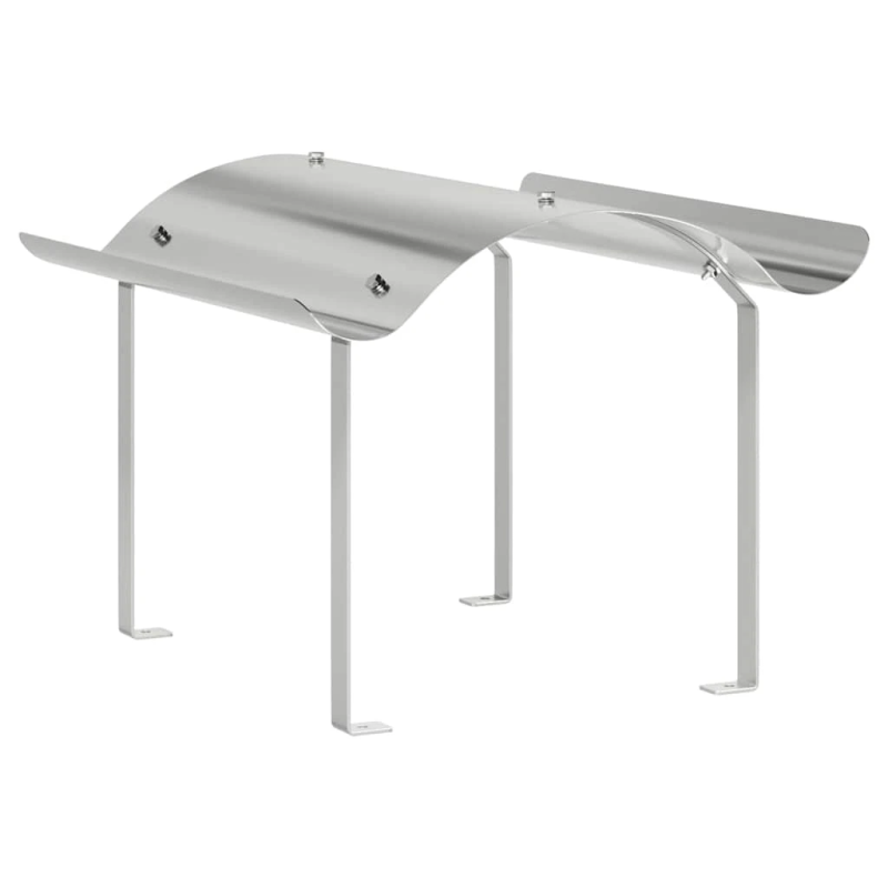 vidaXL Skursteņa vāks Sudraba 59,5 x 50 x 36,5 cm Nerūsējošs tērauds