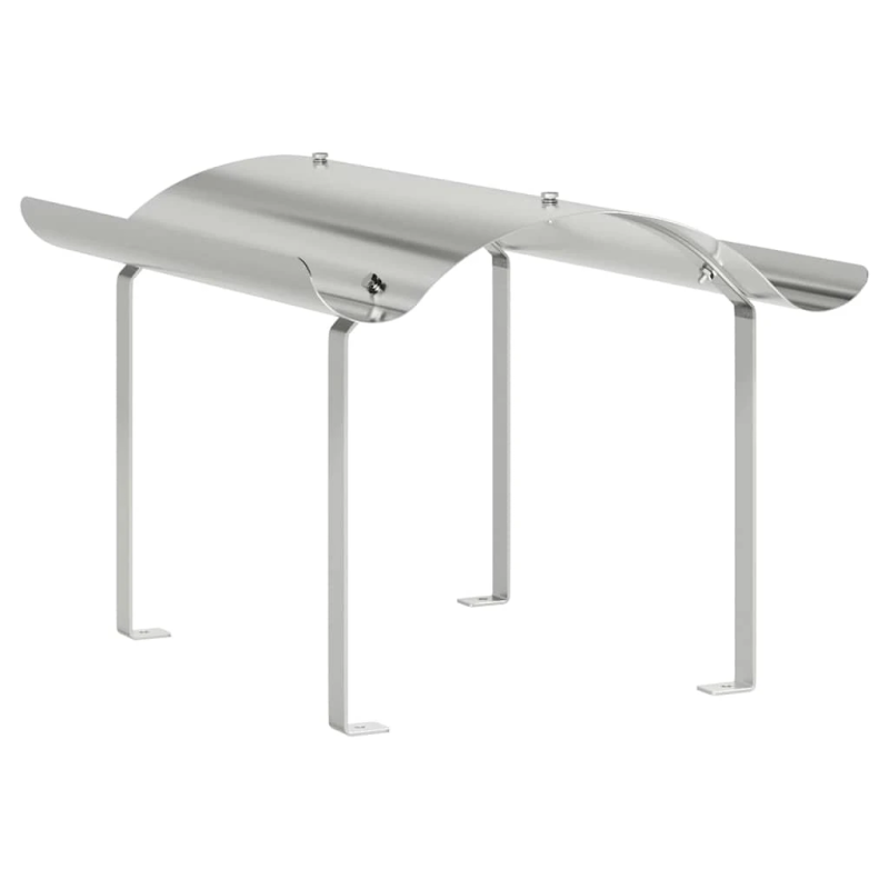 vidaXL Skursteņa vāks Sudraba 59,5 x 50 x 36,5 cm Nerūsējošs tērauds