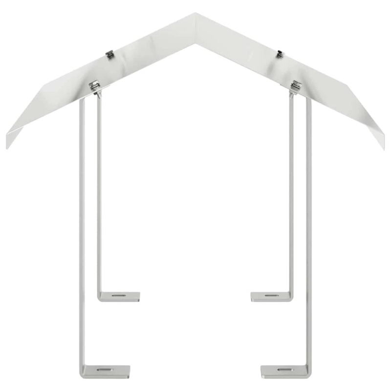 vidaXL Skurstene vāks Sudraba 40 x 40 x 37,5 cm Nerūsējošs tērauds