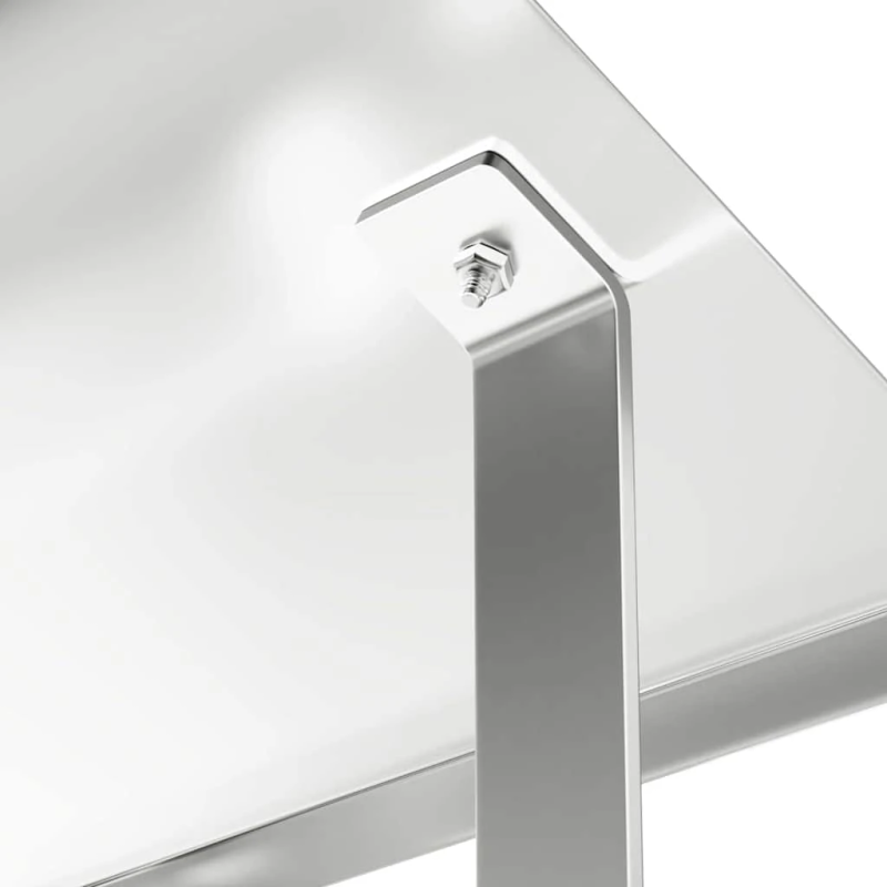 vidaXL Skurstene vāks Sudraba 40 x 40 x 37,5 cm Nerūsējošs tērauds