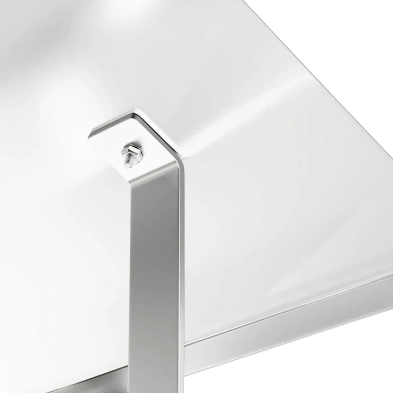 vidaXL Skurstene vāks Sudraba 50 x 50 x 37 cm Nerūsējošs tērauds