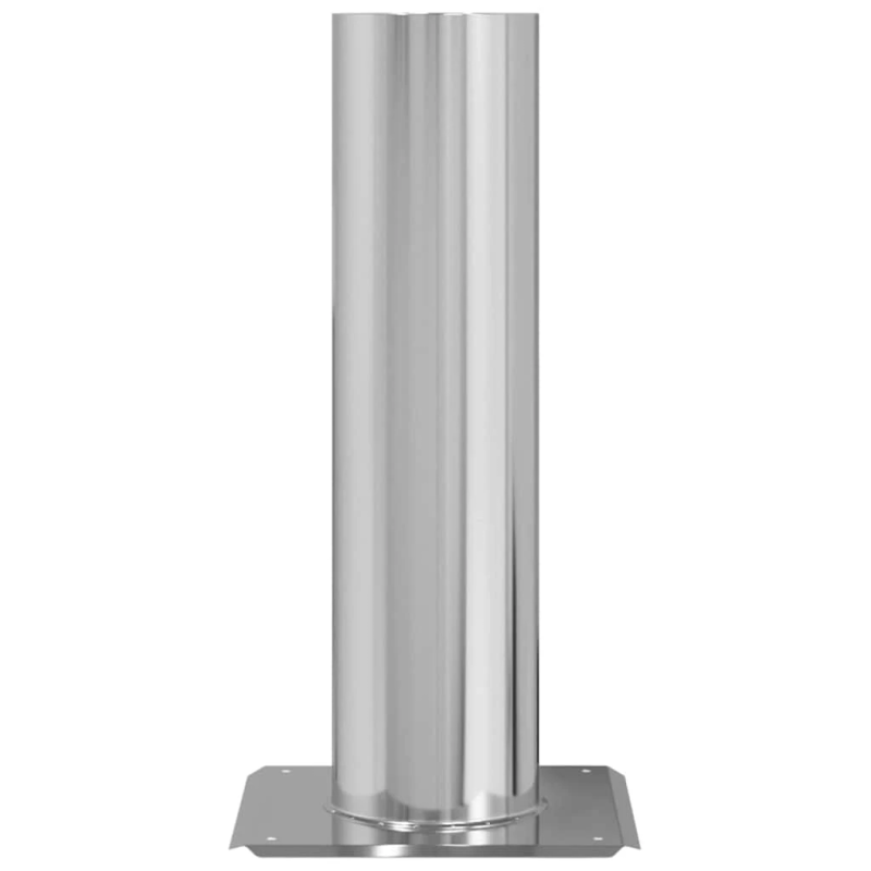 vidaXL Skursteņa galvas pagarinājums Sudraba 24 x 24 x 50 cm