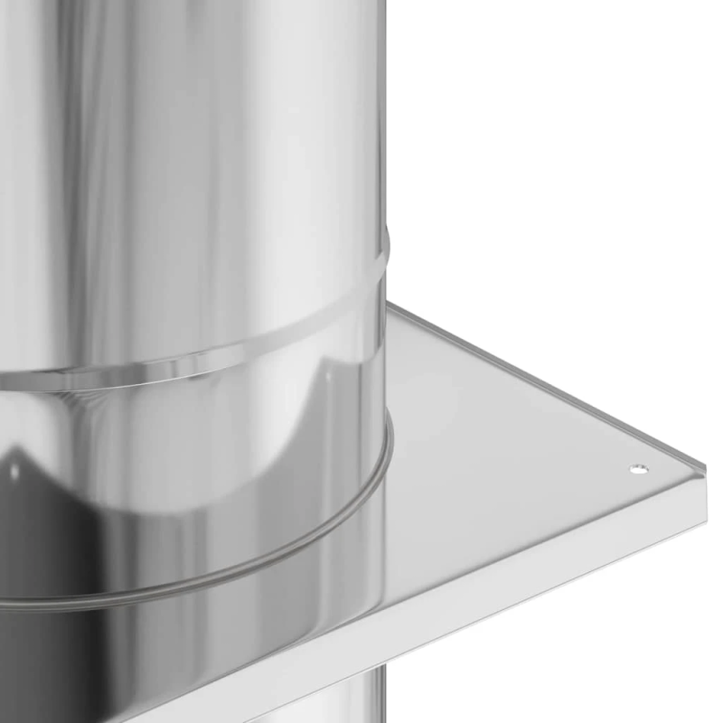 vidaXL Skursteņa pagarinājums Sudraba 35 x 35 x 65 cm