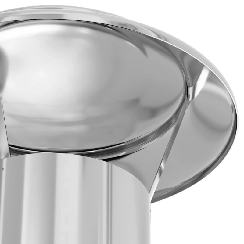 vidaXL Skursteņa pagarinājums Sudraba 25 x 25 x 132 cm