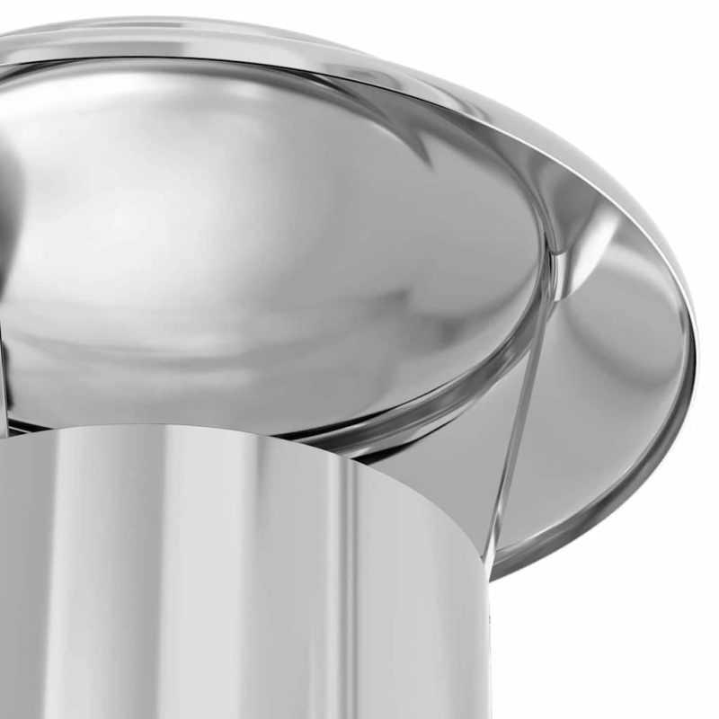 vidaXL Skursteņa pagarinājums Sudraba 25 x 25 x 132 cm