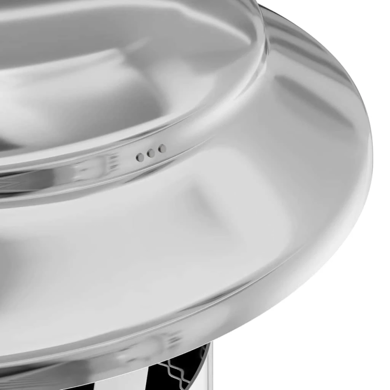 vidaXL Skursteņa pagarinājums Sudraba 25 x 25 x 132 cm